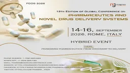 13th Edition of Global Conference on Pharmaceutics and Novel Drug Delivery Systems